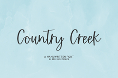 Country Creek Script Font Product Image 1
