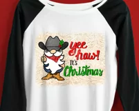 Gnome Sublimation for Christmas, Cowboy Christmas PNG Product Image 3