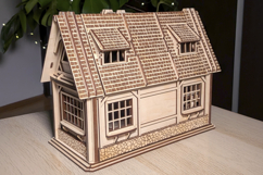 Dollhouse Laser Cut File Country House DIY Plywood Project Product Image 10