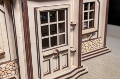 Dollhouse Laser Cut File Country House DIY Plywood Project Product Image 5