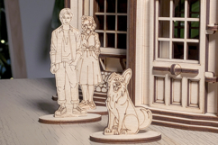 Dollhouse Laser Cut File Country House DIY Plywood Project Product Image 4