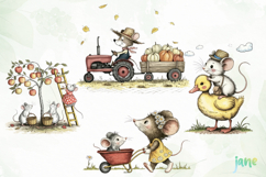 Country Mouse Clipart Product Image 1
