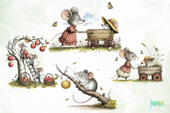 Country Mouse Clipart Product Image 1