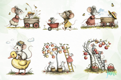 Country Mouse Clipart. Product Image 3