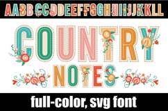 Country Notes Color Font Product Image 1