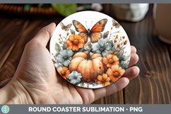 GorgeousCountry Pumpkin Round Coaster design.