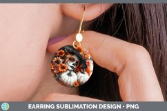 GorgeousCountry Pumpkin Round Earrings design.
