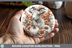 GorgeousCountry Pumpkin Round Coaster design.