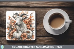 GorgeousCountry Pumpkin Square Coaster design.
