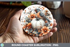 GorgeousCountry Pumpkin Round Coaster design.