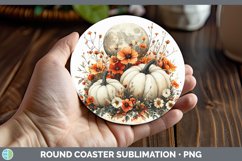 GorgeousCountry Pumpkin Round Coaster design.