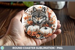 GorgeousCountry Pumpkin Round Coaster design.