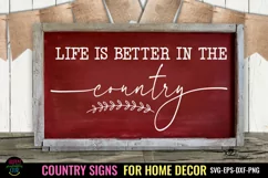 COUNTRY SIGNS FOR HOME DECOR SVG I COUNTRY SIGNS SVG I FARMHOUSE SIGN SVG 3