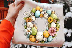 Country Style Easter Wreath with Farmhouse Elegance Product Image 2