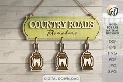 3D Country Wall Signs Bundle Laser Cut. Wall Hanger SVG Product Image 6
