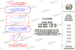 3D Country Wall Sign Laser Cut. Wall Hanger SVG Product Image 2