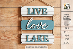 3D Country Wall Sign Laser Cut. Wall Hanger SVG Product Image 1