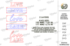3D Country Wall Sign Laser Cut. Wall Hanger SVG Product Image 2