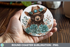 GorgeousCountry Western Round Coaster design.