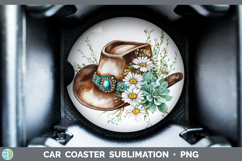 GorgeousCountry Western BS02 Car Coaster design.