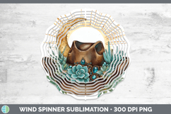 GorgeousCountry Western BS02 Wind Spinner design.