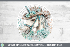 GorgeousCountry Western BS02 Wind Spinner design.
