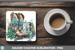 GorgeousCountry Western BS02 Square Coaster design.