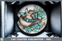 GorgeousCountry Western Car Coaster design.