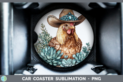 GorgeousCountry Western Car Coaster design.