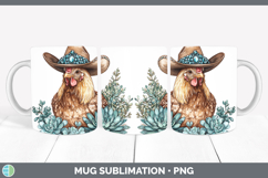 GorgeousCountry Western Mug Wrap design.