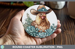 GorgeousCountry Western Round Coaster design.