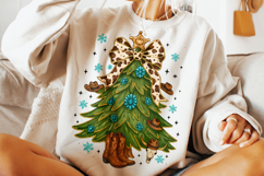 Howdy Christmas PNG, Western Christmas PNG, Christmas Tree Product Image 3