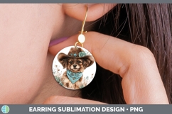 GorgeousCountry Western Round Earrings design.