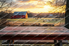 Farm Country Mockup, Rustic, Wood Table Top, Front View, p12 Product Image 2
