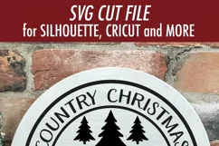 Country Christmas Tree Farm SVG | Christmas Sign SVG File Product Image 3