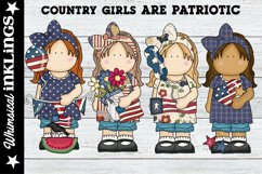 Country Girls Are Patriotic Sublimation Clipart Product Image 1
