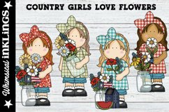 Country Girls Love Flowers Sublimation Clipart Product Image 1