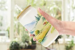Countryside Landscape Glass Can Wraps Product Image 2