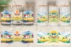 Countryside Landscape Glass Can Wraps Product Image 5