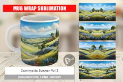 Mug Wrap Design Countryside Summer Product Image 1