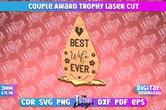 Couple Award Trophy Laser Cut SVG Bundle|Valentines Award Product Image 4