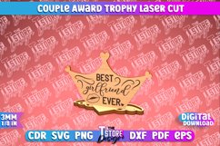 Couple Award Trophy Laser Cut SVG Bundle|Valentines Award Product Image 6