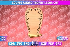 Couple Award Trophy Laser Cut SVG Bundle|Valentines Award Product Image 7