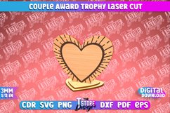 Couple Award Trophy Laser Cut SVG Bundle|Valentines Award Product Image 8