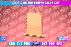 Couple Award Trophy Laser Cut SVG Bundle|Valentines Award Product Image 9