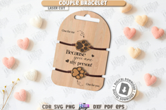Couple Bracelets Laser Cut|Bracelet Charms|Romantic Gift SVG Product Image 1