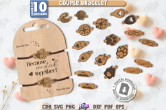 Couple Bracelets Laser Cut Bundle |Bracelet Charms| Love Day Product Image 1