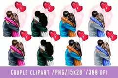 Family Valentines Day Clipart Couple Clipart People Clipat Product Image 1