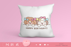 Cute dog clipart kawaii animals birthday party cartoon 6 Product Image 4