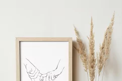 Couple hands printable poster - wedding print - love poster Product Image 4